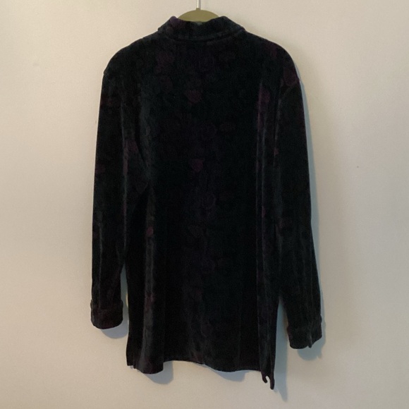 Talbots Multicolor Velvet Shirt - Picture 8 of 9